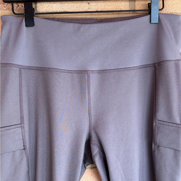 Zella tulip leg dove grey cargo style legging Large - Picture 2 of 7